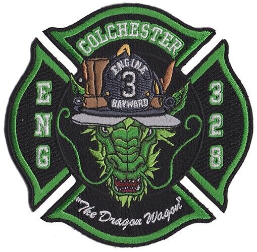 Colchester, CT Engine 3 Dragon Wagon Fire Patch NEW 
