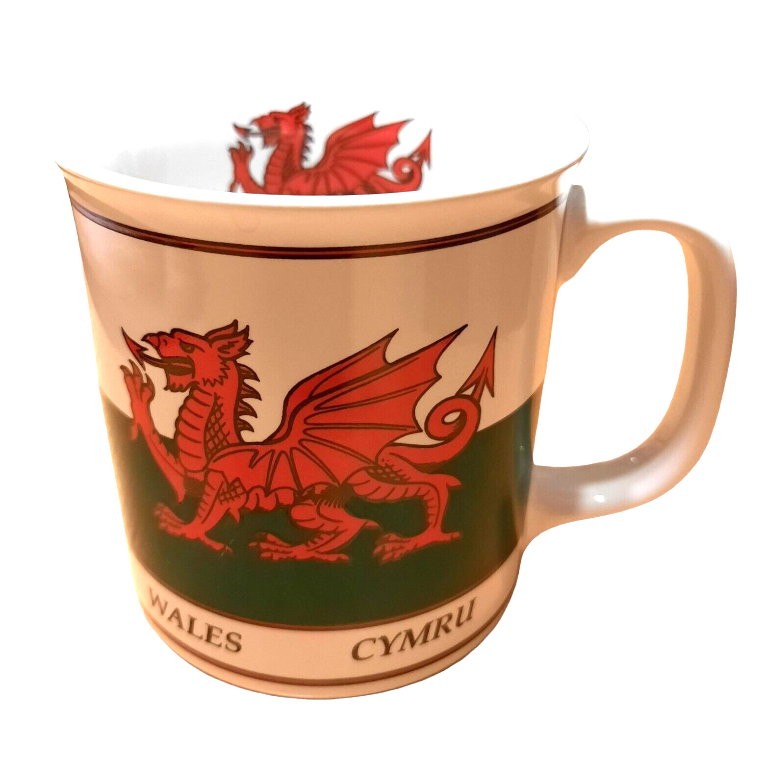 Wales DRAGON Cymru Coffee Mug CELTIC Mythology Norse Great Red Serpent Chocolate