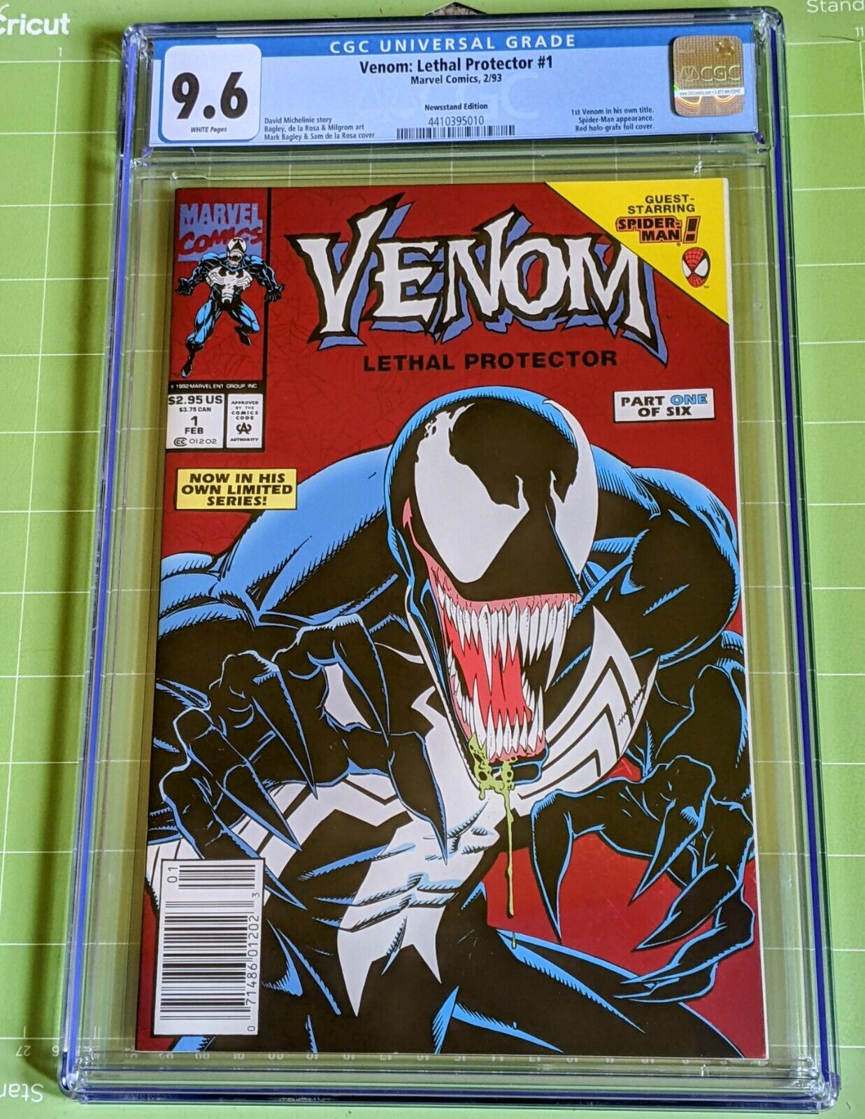 Venom: Lethal Protector #1 CGC 9.6/NM+ WhPgs Newsstand Ed. 1st Venom Solo Series