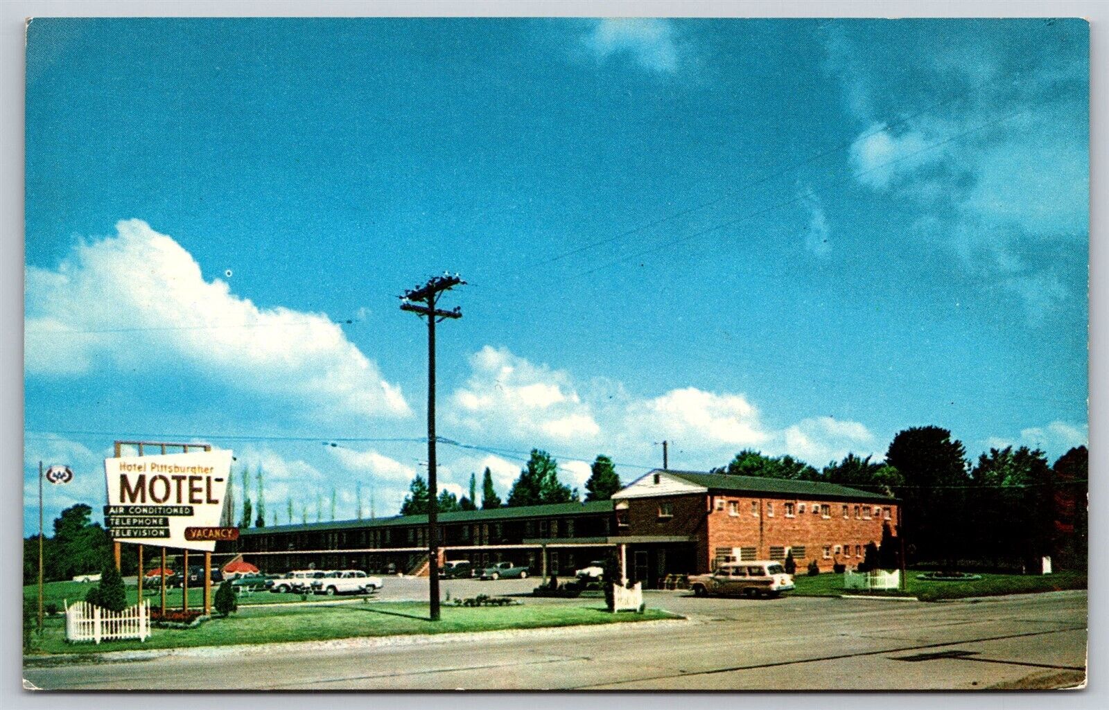 Postcard Hotel Pittsburgher Motel, Pittsburgh PA G167