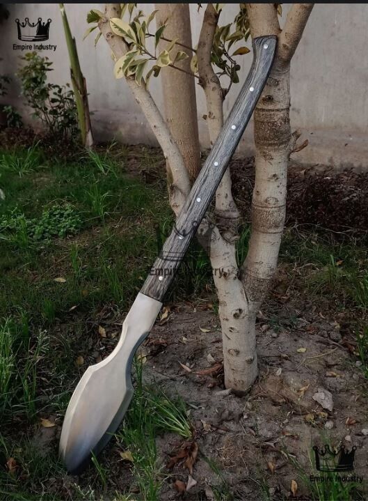 Custom Handmade 28-in Carbon Steel 1095  Hunting Spear Sword with Sheath