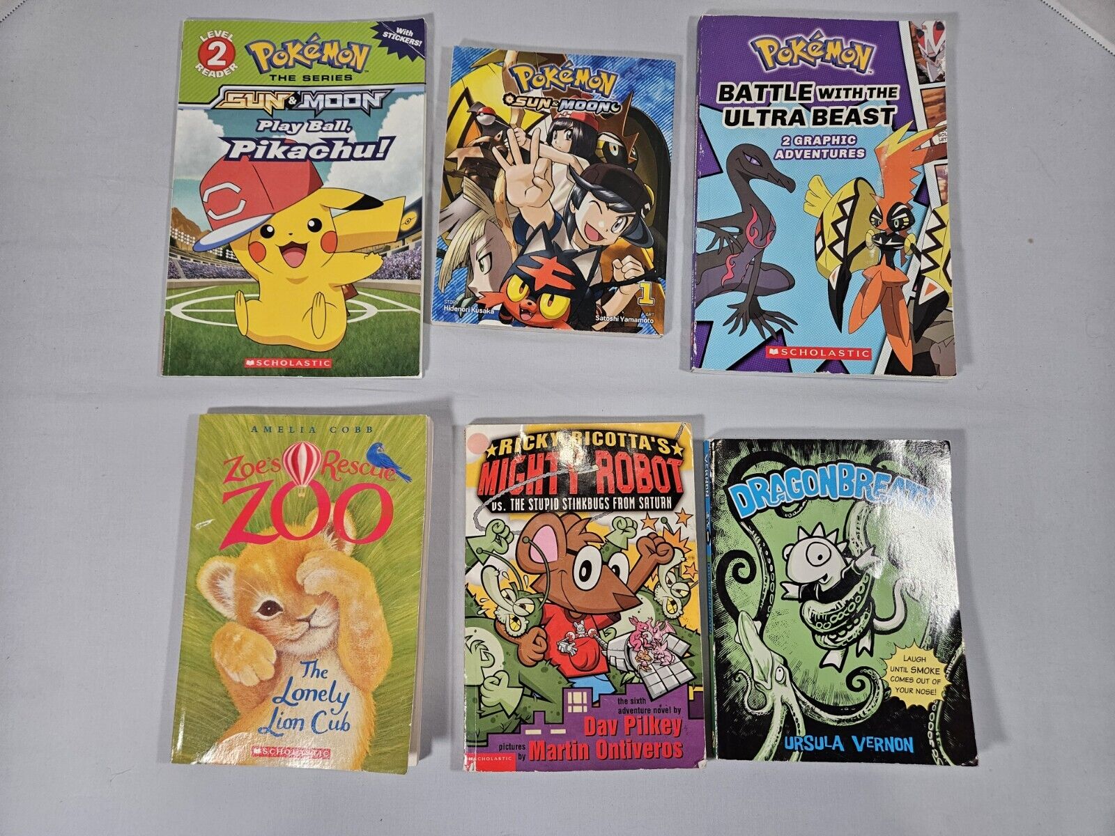 Lot Of Elementary Graphic Novels Pokemon Dragonbreath