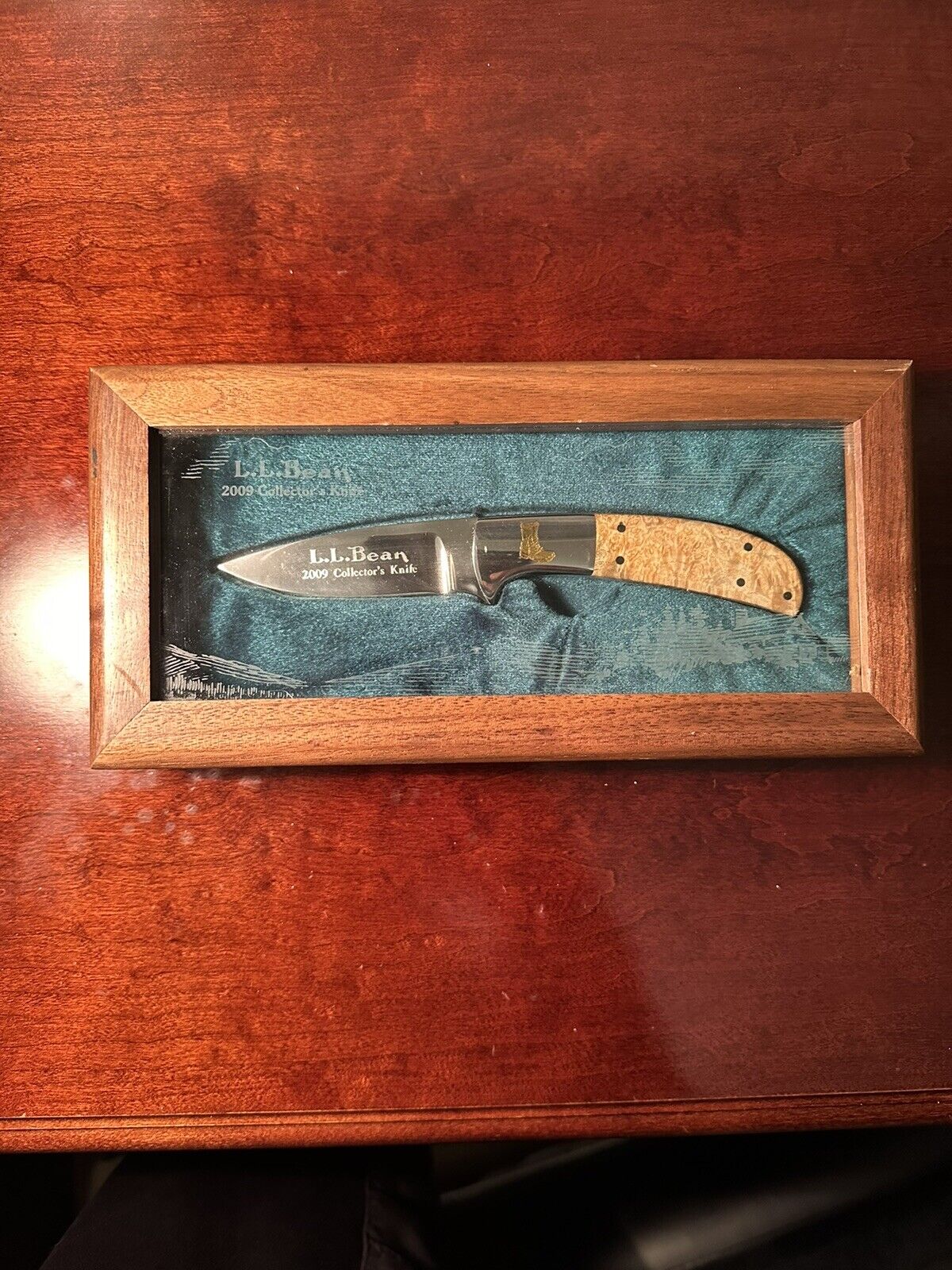 2009 LL Bean Collector Knife With 24K Gold Boot 