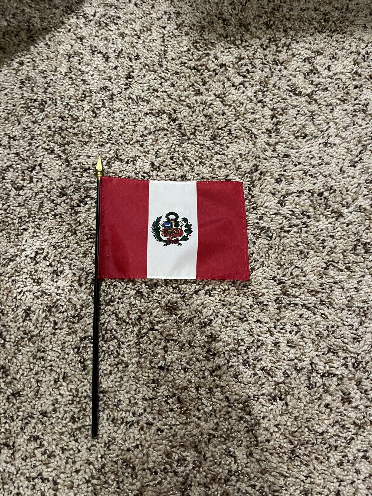 Vintage Small Peruvian Peru Flag