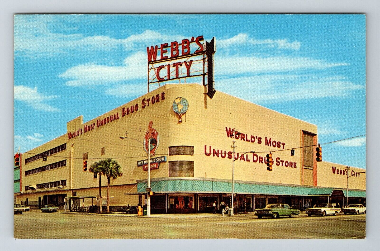 St Petersburg FL-Florida, Webb\'s City, Exterior Store, Vintage Postcard