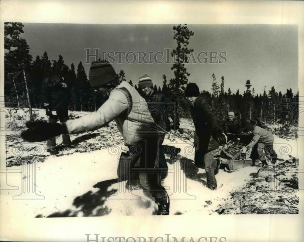 1970 Press Photo Scouts competing in 12th Annual Klondike Derby