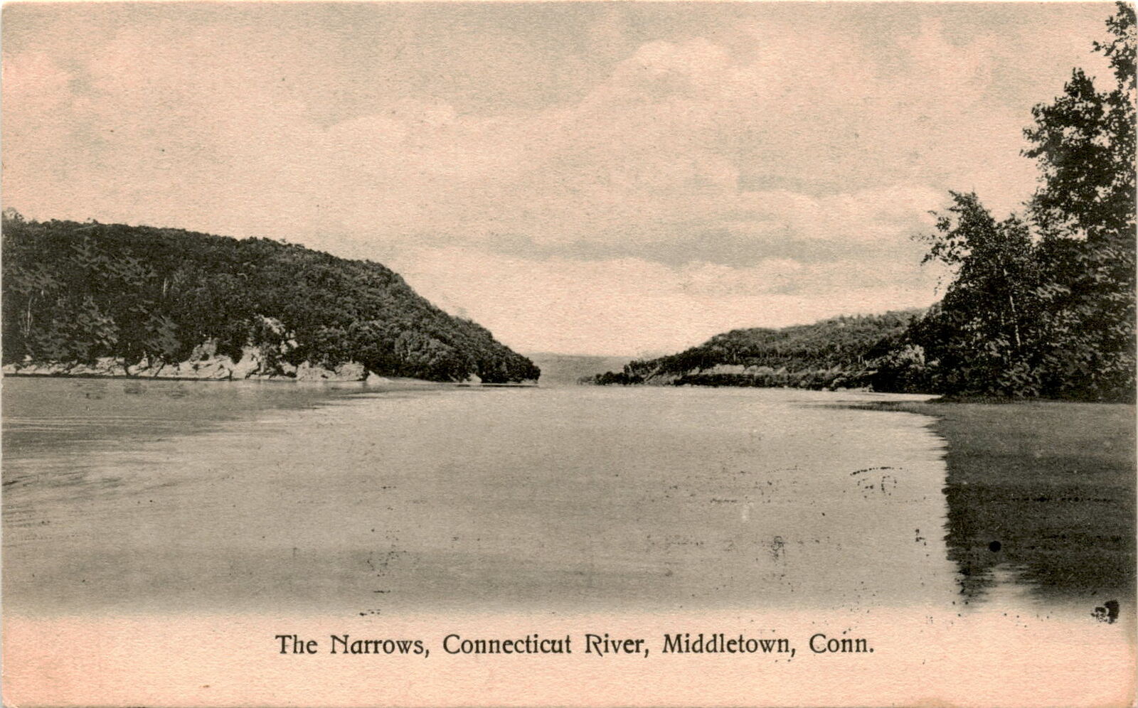 Narrows, Connecticut River, Middletown, Middlesex County. Postcard