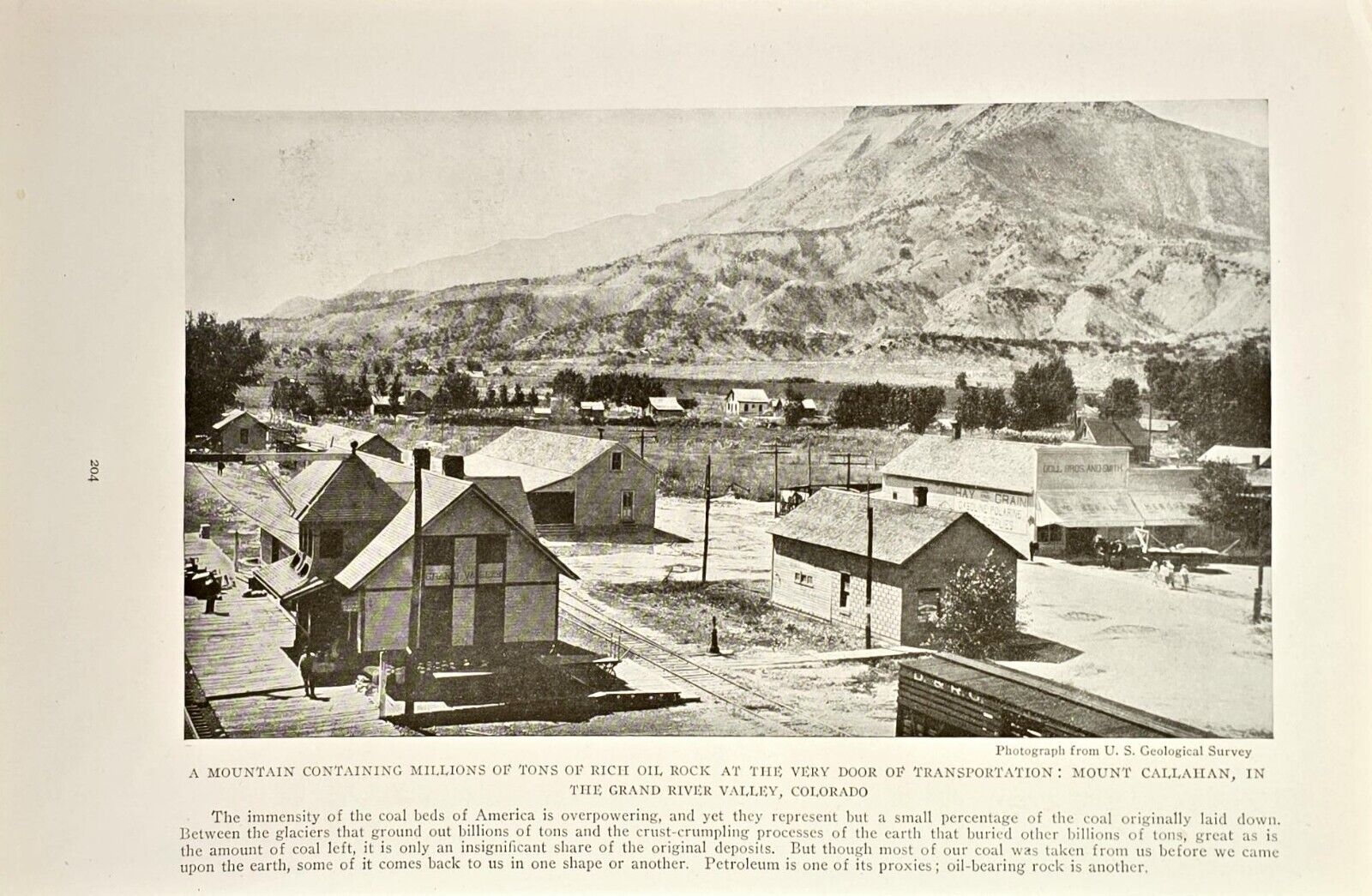Coal Mining Town Colorado Historical Photo Vintage 1918 6 1/4 x 10