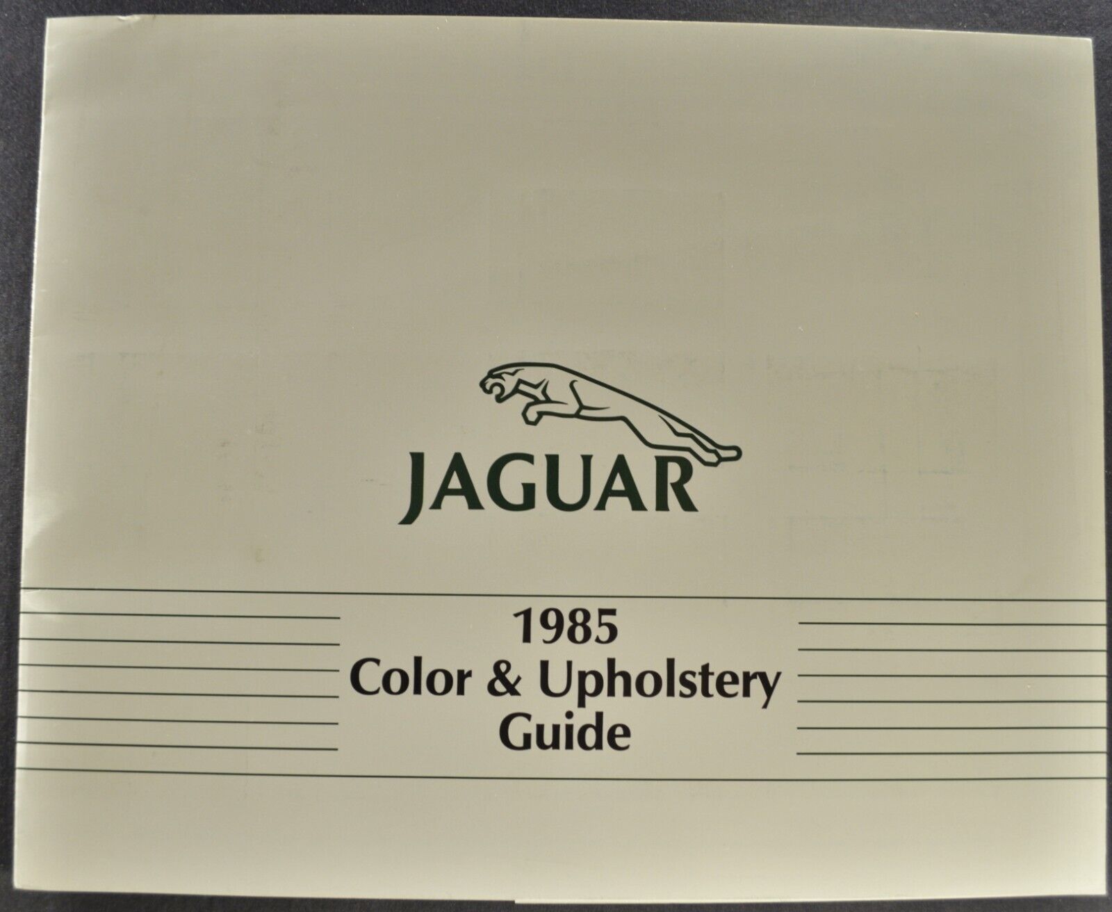 1985 Jaguar Color/Upholstery Brochure XJS XJ6 Vanden Plas Excellent Original 85