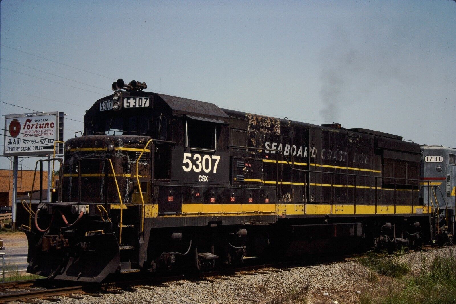 Original Railroad Slides - CSX Seaboard Coast Line SCL - U30B - 5307