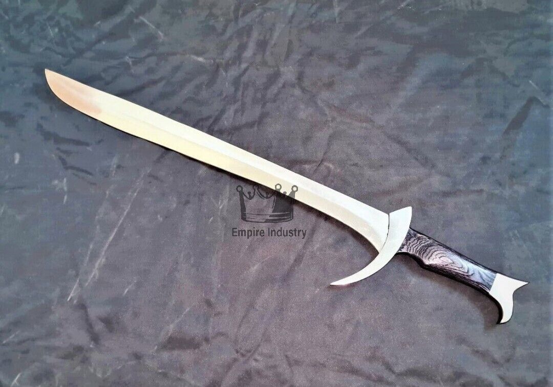Handmade Carbon Steel 30'' Viking Sword With Sheath Fixed Blade Medieval Sword