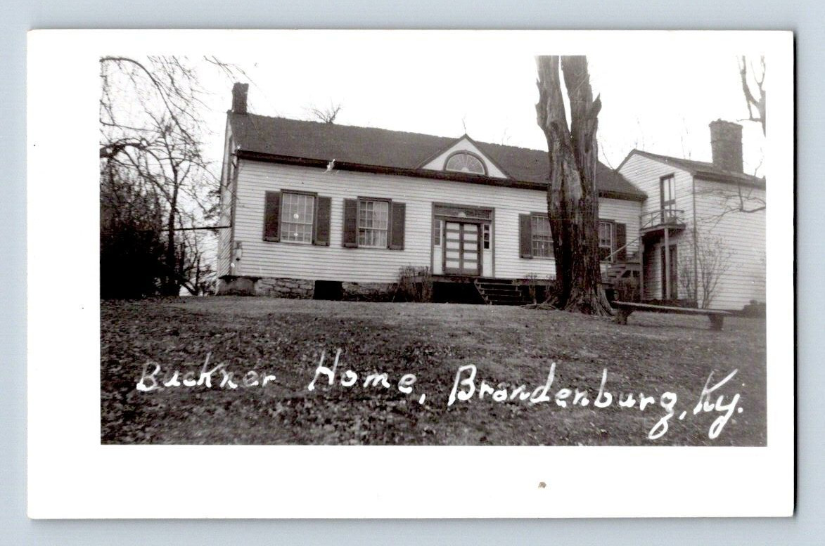 RPPC 1950'S BUCKNER RESIDENCE. BRANDENBURG, KY. POSTCARD 1A37