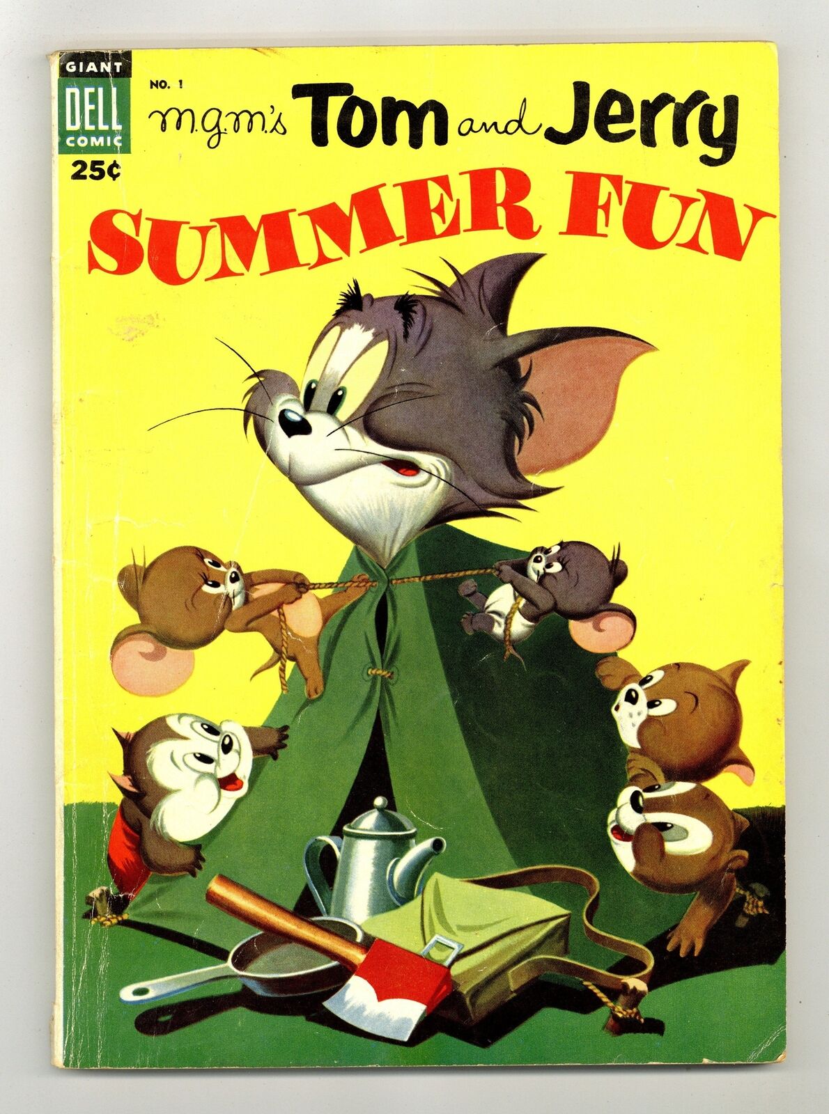 Dell Giant Tom and Jerry Summer Fun #1 VG 4.0 1954