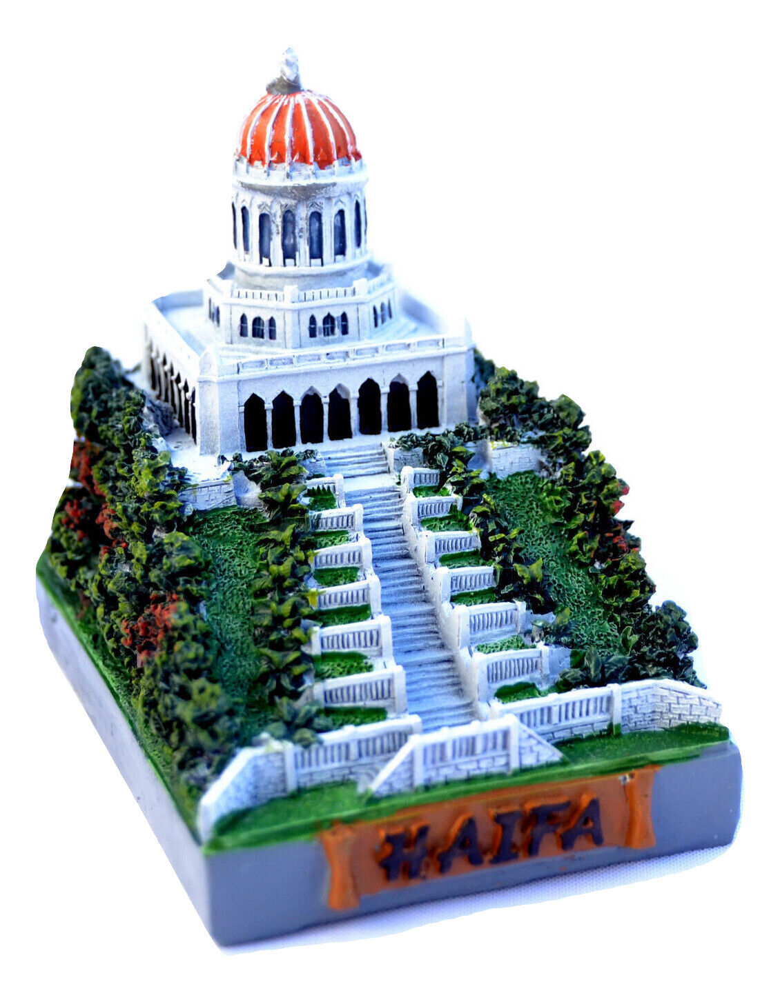 Baha\'i Haifa,Bahai Shrine Model / Statue holyland Miniature Bahai Gardens israel