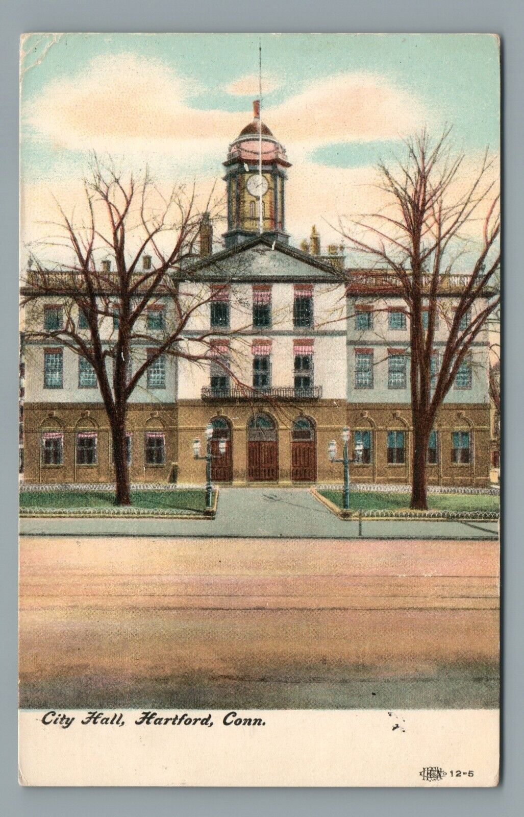 City Hall Hartford Conn Vintage Postcard c1900s
