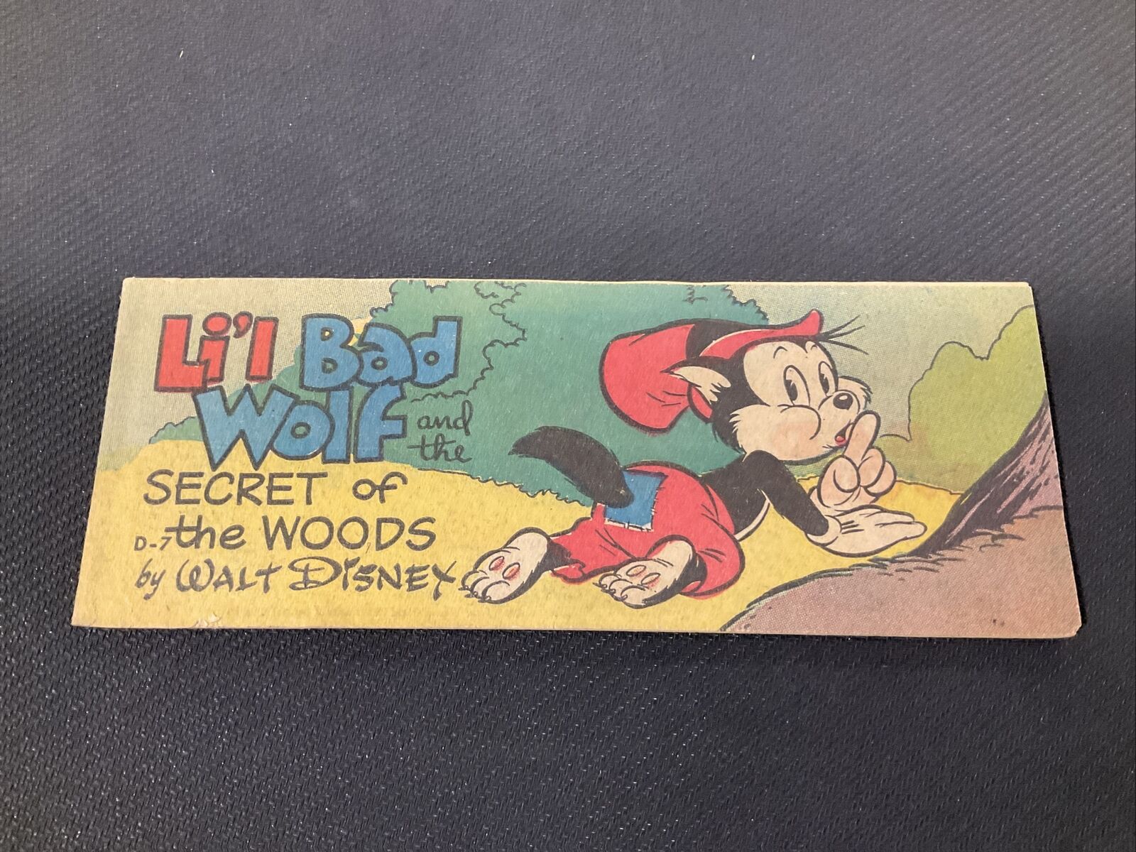 1951 Wheaties Li’l Bad Wolf Secret Of The Woods