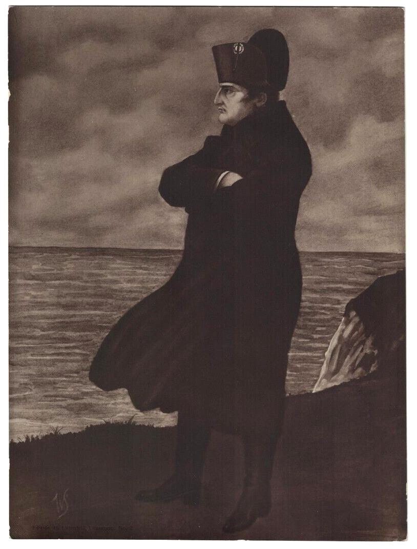 Vintage photo of Emperor Napoleon Bonaparte in exile on the island of St Helena