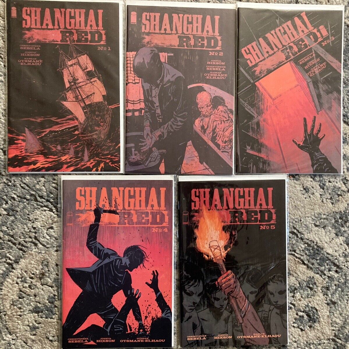 Shanghai Red #1-5 (Image,2018) 1,2,3,4,5 Complete Set in NM Christopher Sebela