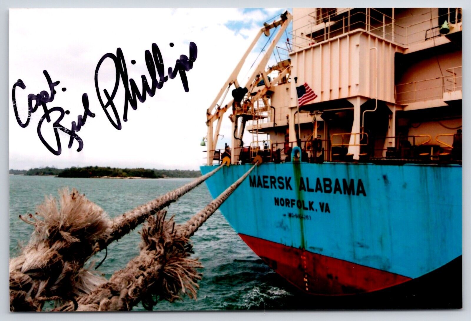 Capt. Richard Phillips Authentic Signed \'Captain Phillips\' Autographed 4x6 Photo
