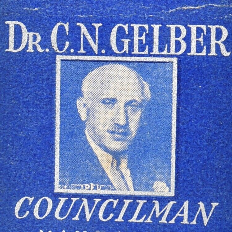 1930s Doctor Dr Charles N Gelber Physician Councilman Manhattan New York City