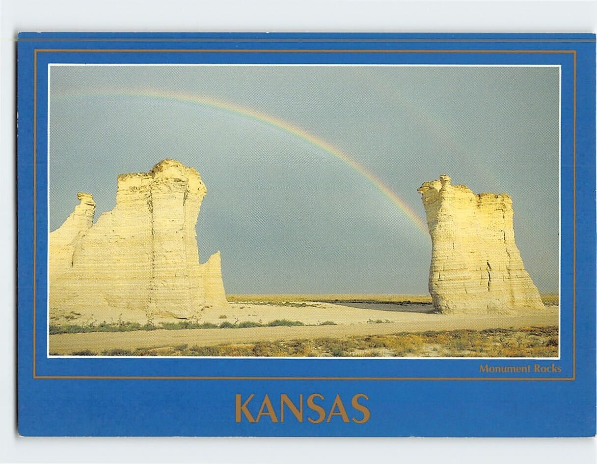 Postcard Monument Rocks Oakley Kansas USA