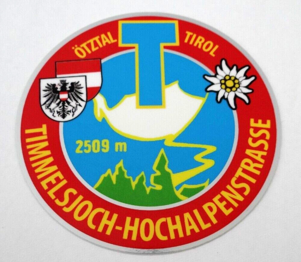 Souvenir-Aufkleber Timmelsjoch Hochalpenstraße Ötztal Tirol Plaque Caravan