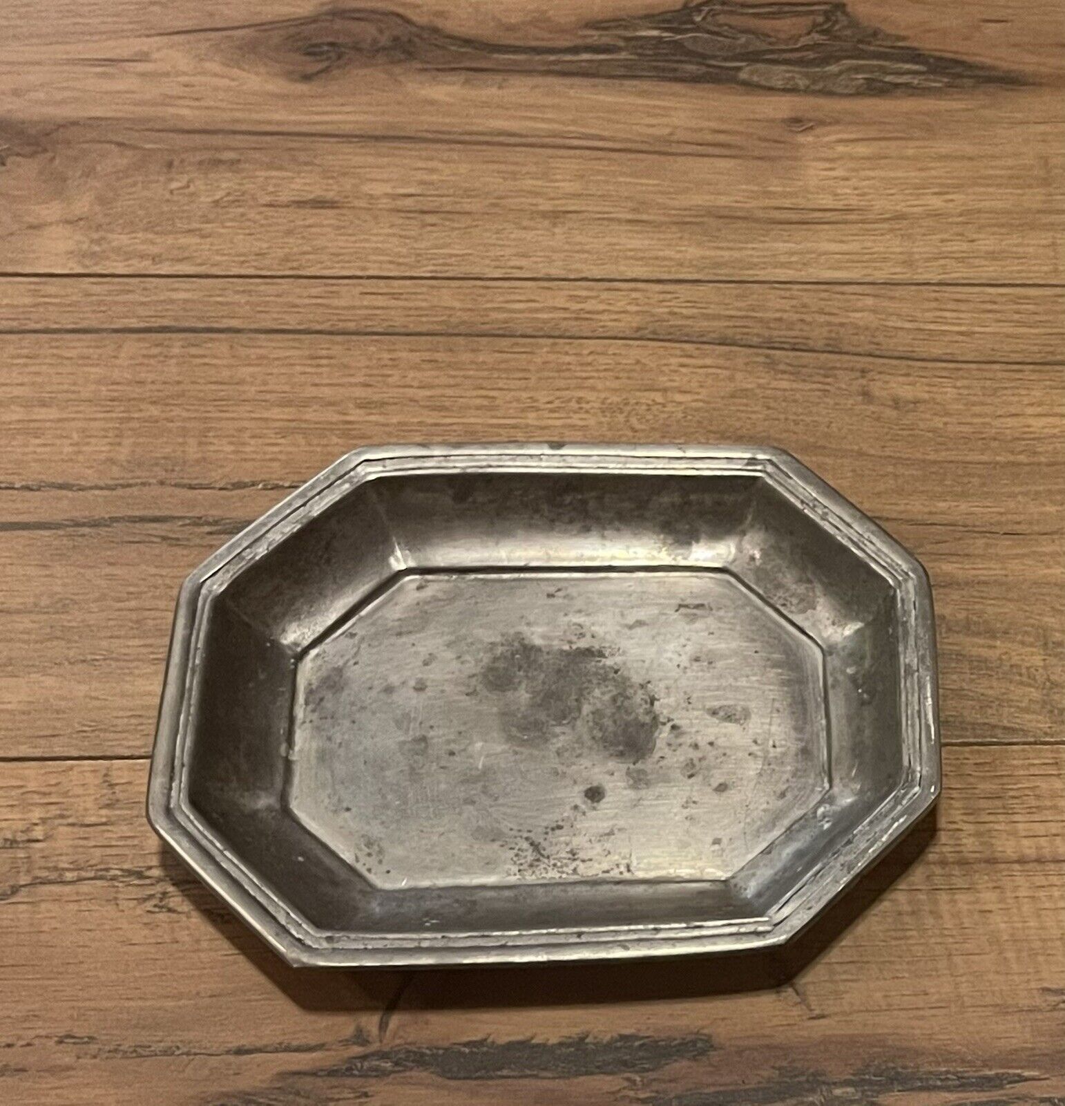 Match Made in Italy Stamped 95 Pewter Small Tray Plate