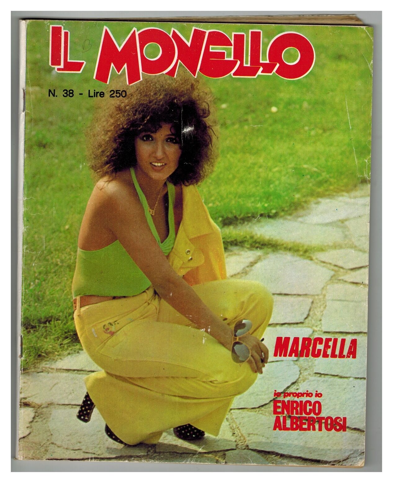 Il Monello 1974 n. 38 Marcella Facchetti Enrico Albertosi