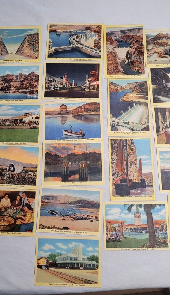 Vintage Boulder Dam & Lake Mead 20 View Cards