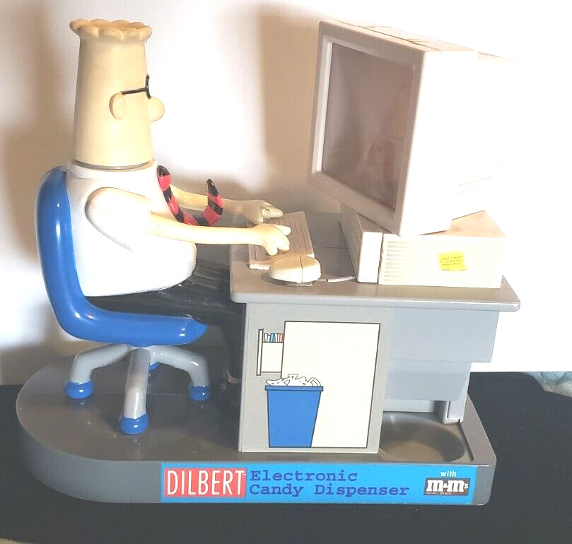 M&M\'s 1998 Dilbert Electronic Candy Dispenser Limited Edition Collectible preown