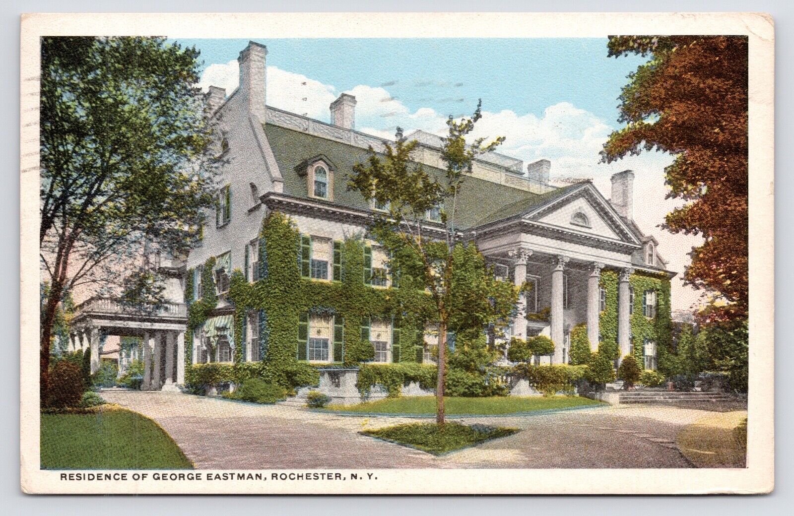 1915~Rochester New York NY~George Eastman House~Photography Museum~Vtg Postcard