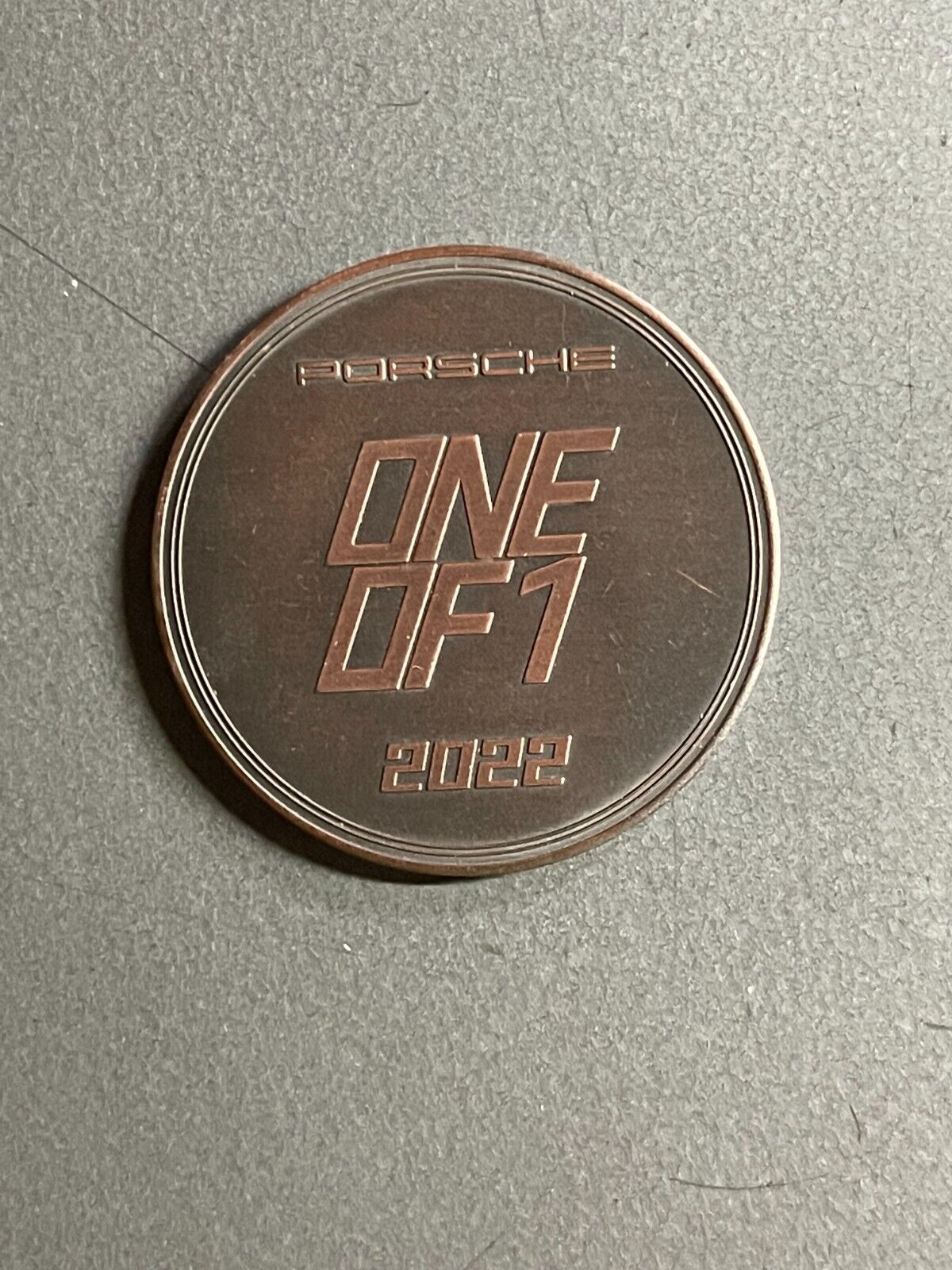 2022 Porsche Christophorus Calendar Coin Münze - RARE Awesome L@@K