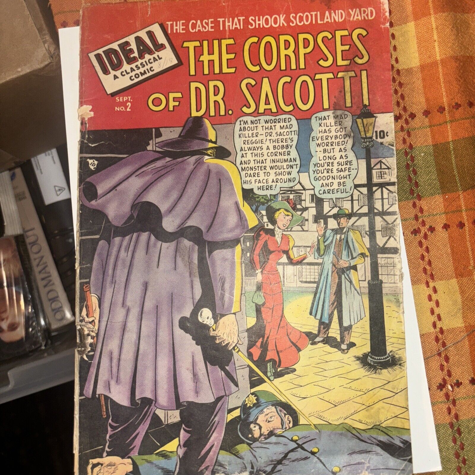 Ideal #2 The Corpses of Dr. Sacotti . Timely Comics Crazy Hunt For a Killer