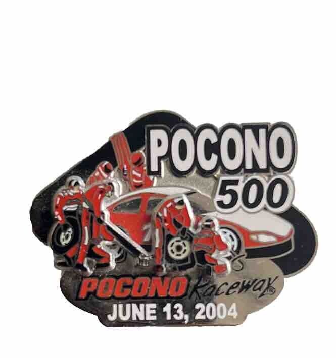 2004 Pocono 500 NASCAR Raceway Long Pond Pennsylvania Race Racing Lapel Hat Pin