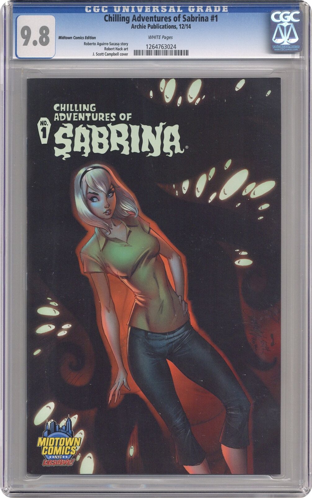 Chilling Adventures of Sabrina #1 Campbell Midtown Variant CGC 9.8 2014