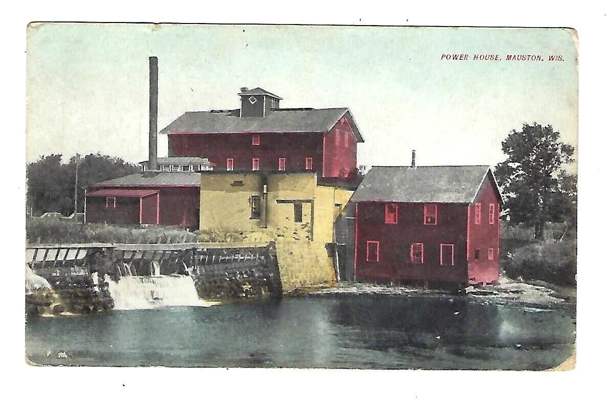 Early 1900\'s Postcard State-Power House, Mauston, Wisconsin