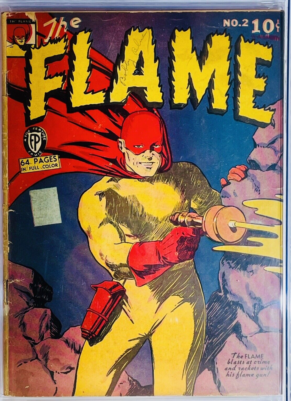 ⭐️The Flame #2, 1940 Pedigree⭐️ Bobby Blue Collection, Fox Collectina CGC .5