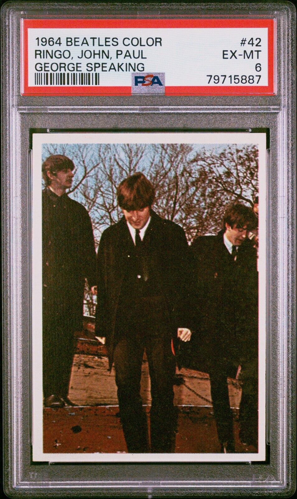1964 Topps Beatles Color Ringo, John and Paul #42 – PSA 6 (EX-MT)