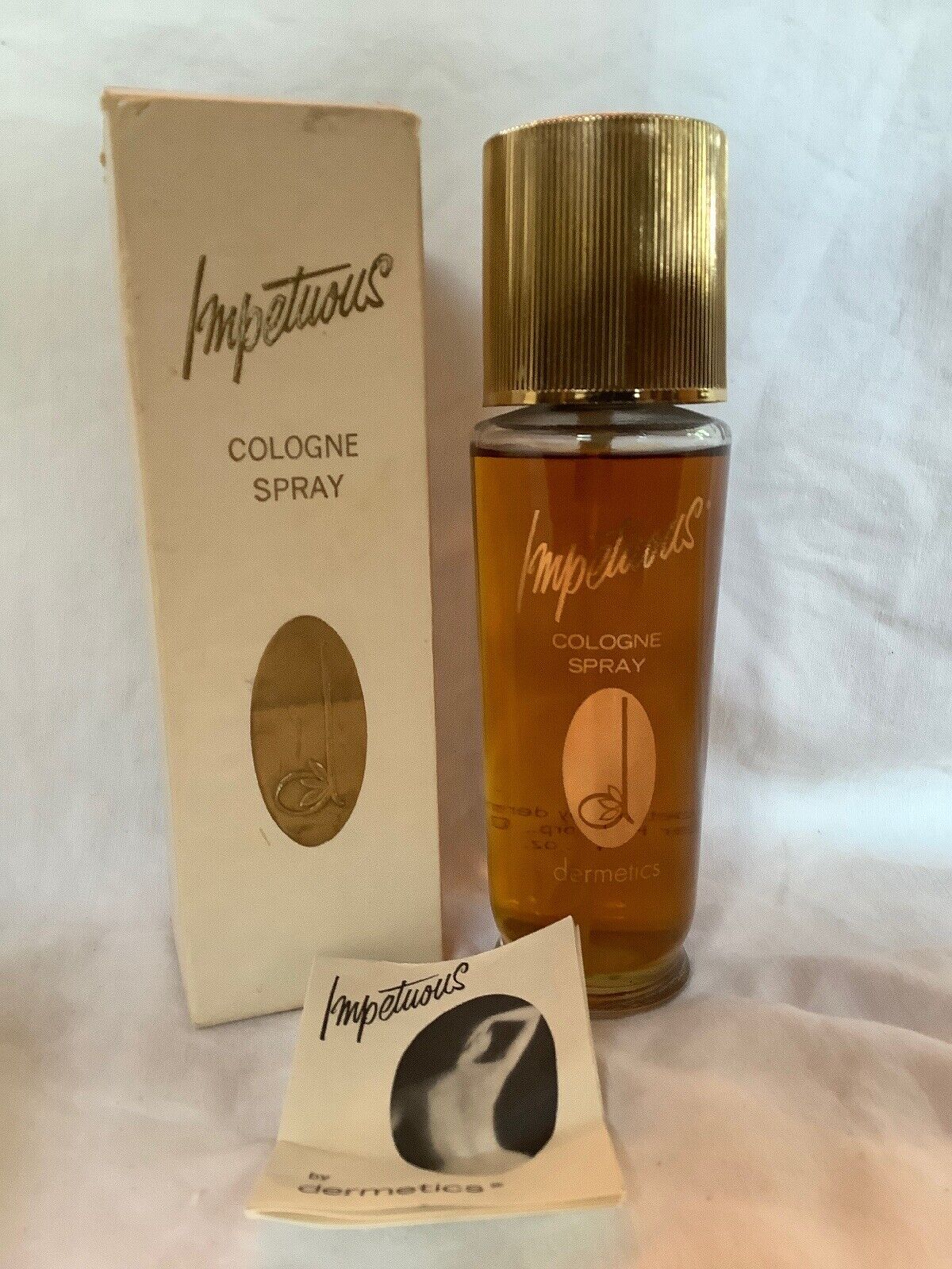 Vintage Dermetics Impetuous Cologne Spray Perfume 4 Oz.