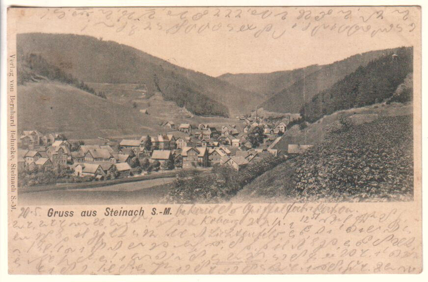 Germany - 1904 Gruss aus Steinach S.-M.   used postcard