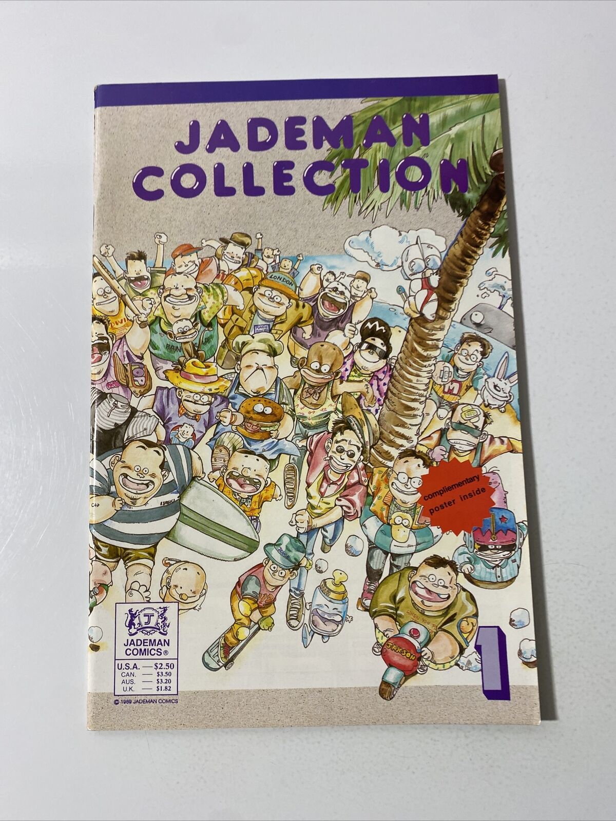 Jademan Collection #1 Rare Comic 1989 Creepy #1 Homage Poster Intact