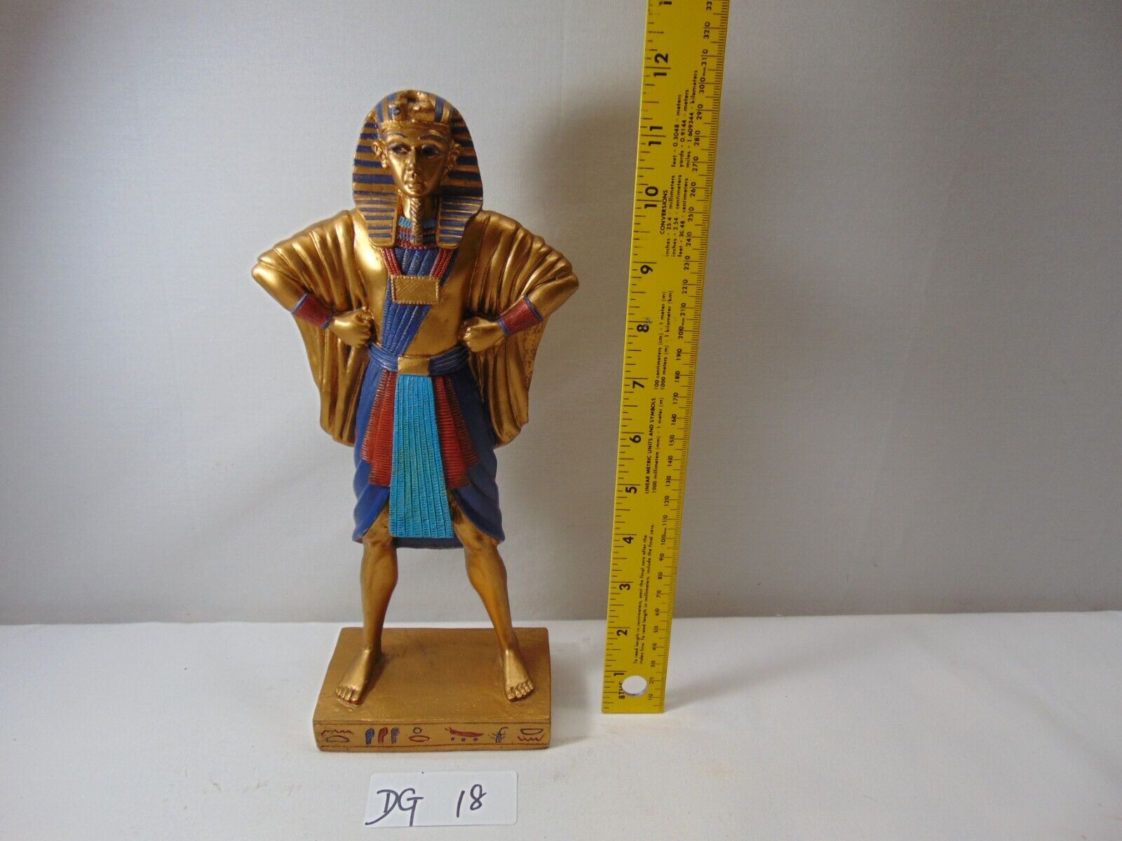Vintage King Tut Pharoh Egyptian Figure 11 1/2\