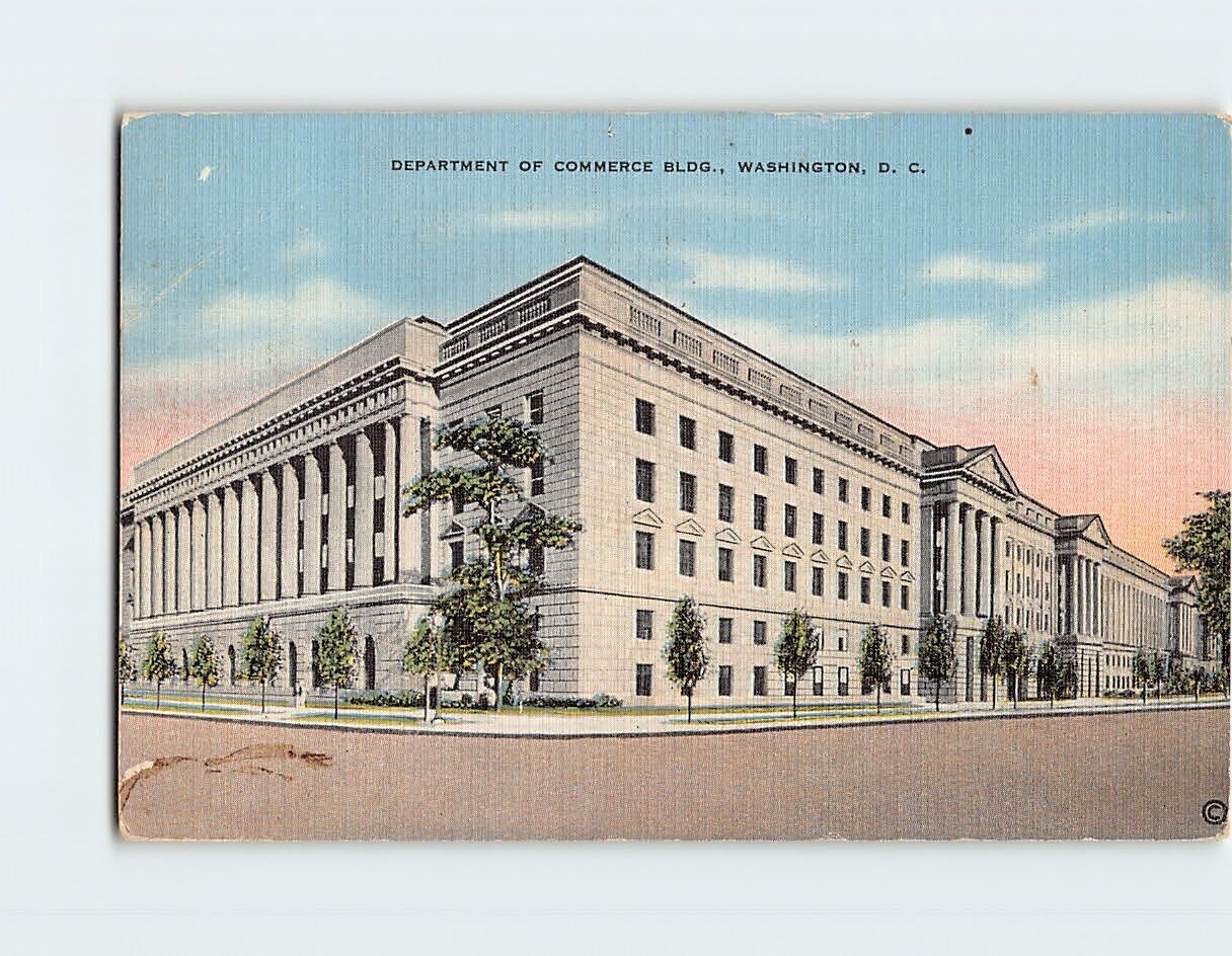 Postcard Department of Commerce Building Washington DC USA