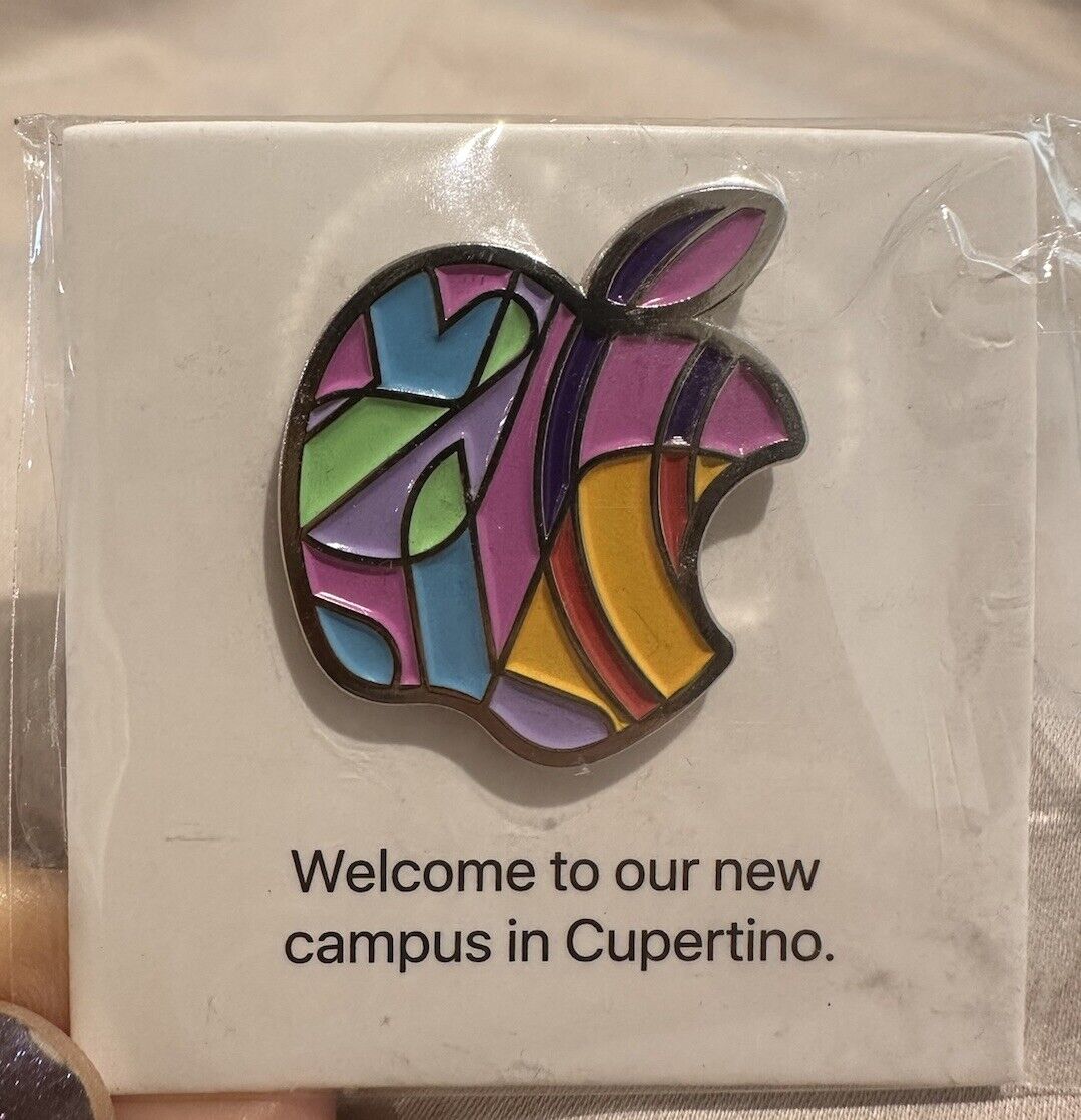 Apple Inc Employee Pastel Rainbow Cupertino Campus Welcome Pin