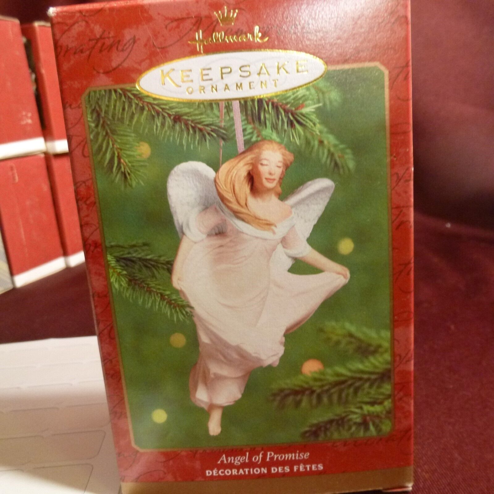 Christmas Ornament - Angel of Promise, Porcelain - Hallmark Keepsake 2000 - NEW