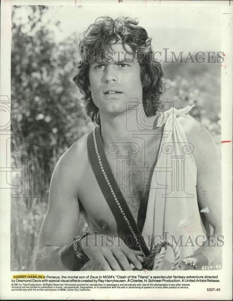 1981 Press Photo Actor Harry Hamlin as Perseus in \
