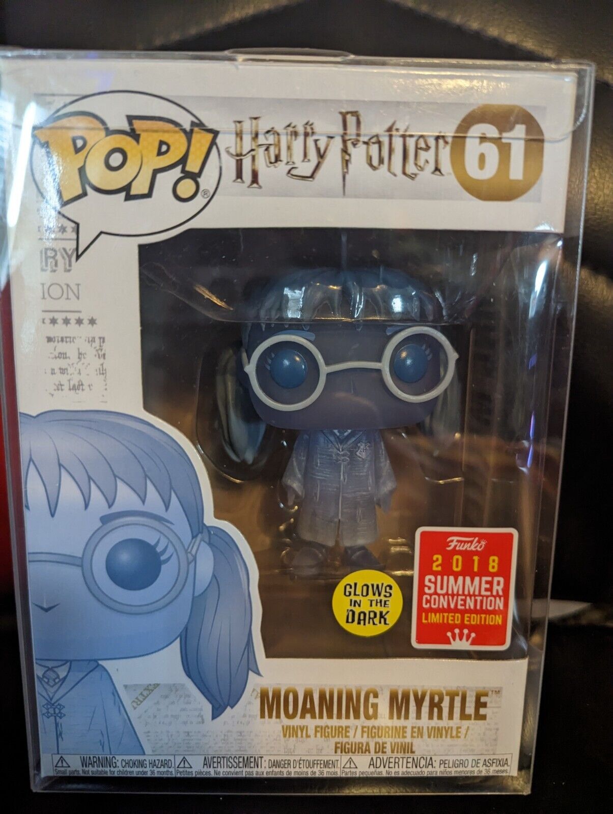 Funko Pop Harry Potter Moaning Myrtle 61 Vinyl Figures Toys in Pop Protector