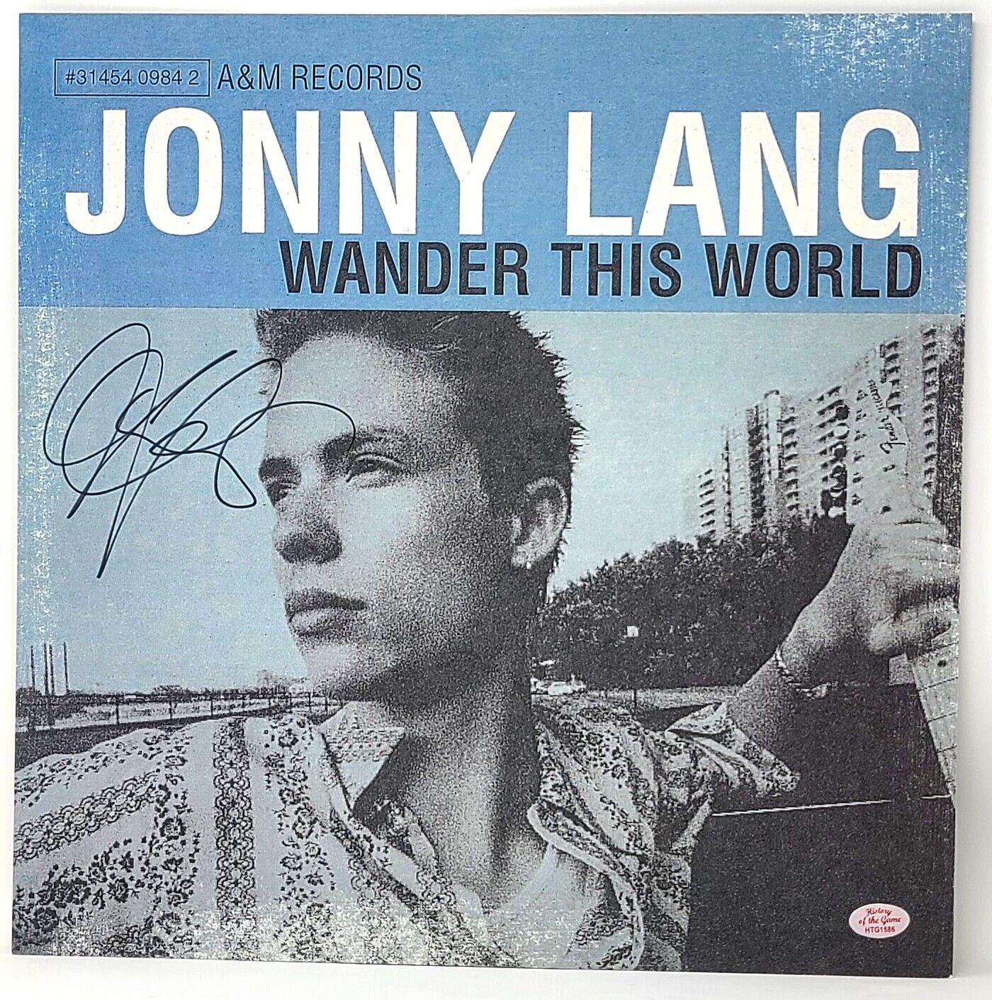 JONNY LANG Signed Autograph Flat \