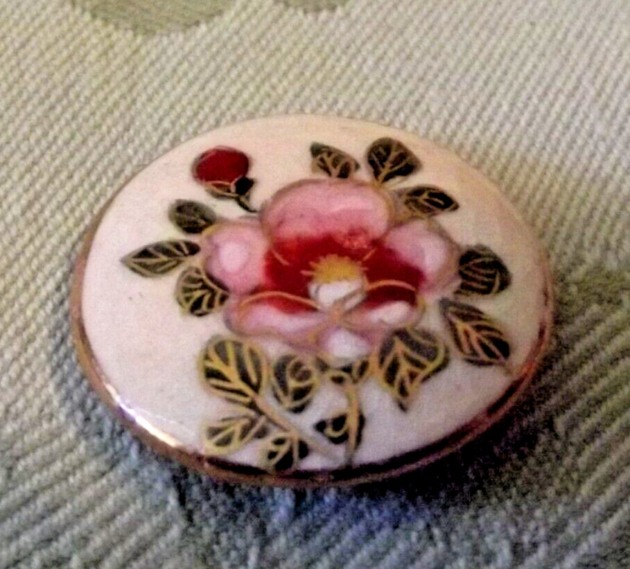Japanese Pink Blossum Satsuma Button  (3476)