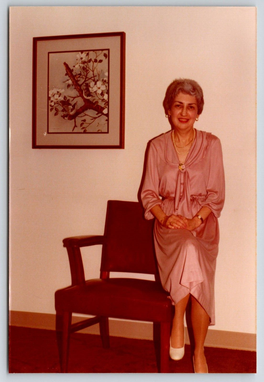 Photograph 1970\'s Pretty Older Woman Vintage Snapshot Photo Snapshot